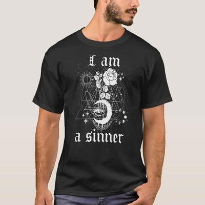 Occult Goth Moon Gothic Punk Grunge Dark Wave 1 T Shirt Vintage Casual Stylish Stretched Comfortable Versatile Fashion