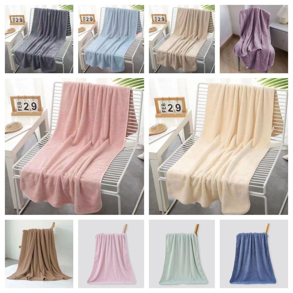 Coral Fleece Adult Bath Towel Thickenin Shower Towel Skin-Friendly Bath Wiping for Men and Women