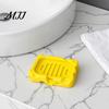 Cute Cheese Shaped Soap Box Box, 3D Printed Draining Holder, Creative Self Dish Tray for Family Hotel Bathroom Sink Plastic Container