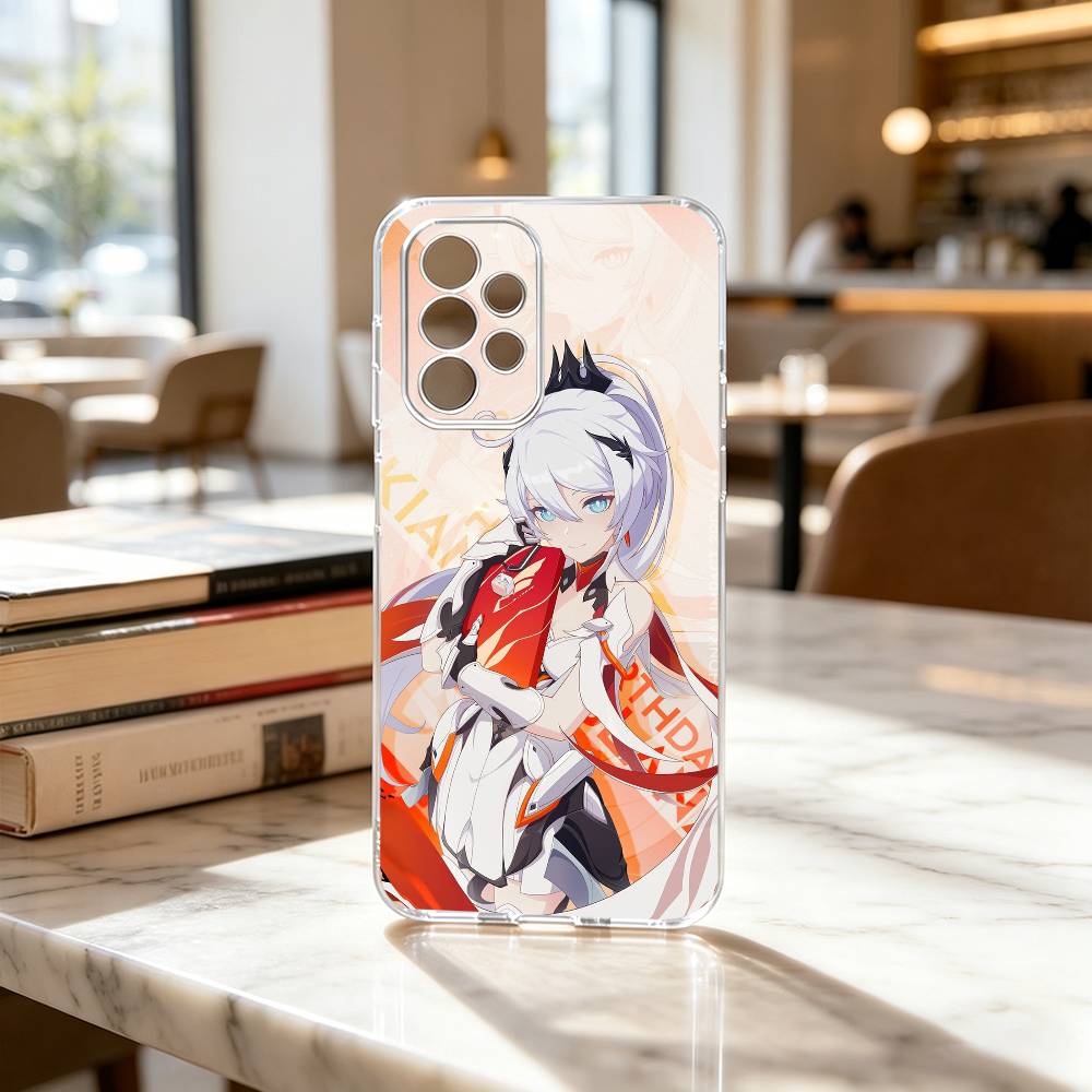 K-kiana Honkai-i Impact Game Phone Case Transparent Silicone Soft For Samsung S25,S24,S21,S22,S23,S30,Ultra,S20,Plus,Fe