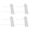Blank Arrow Signs with Stakes Double Side Water Proof Directional Signs for Wedding Party Decor