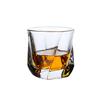 2pcs/1pcs Coffee Cups Glasses 170ml Square Glass Containers for Foodglass Cups Spiral Shape Transparent Drinkware Wine Glasses