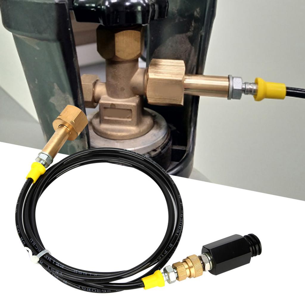 1.7m CGA320 Thread CO2 Soda External Hose Adapter Kit for Kitchen Soda Water Cylinder Bucket