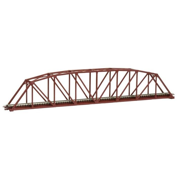 Tomix N Gauge Curved Stringer Truss Bridge S420 F Red 3278 - 1/150 Scale