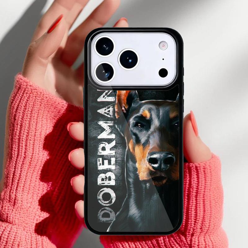 Doberman Dog Phone Case for iPhone 17 16 15 14 13 Pro Max Back Cover for 12 11 Pro Coque