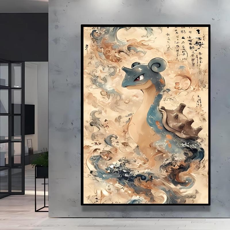 Canvas Painting Pokemon Charizard Cool Character Poster HD Printing Not Fading Modern Home Children's Bedroom Decor Holiday Gift
