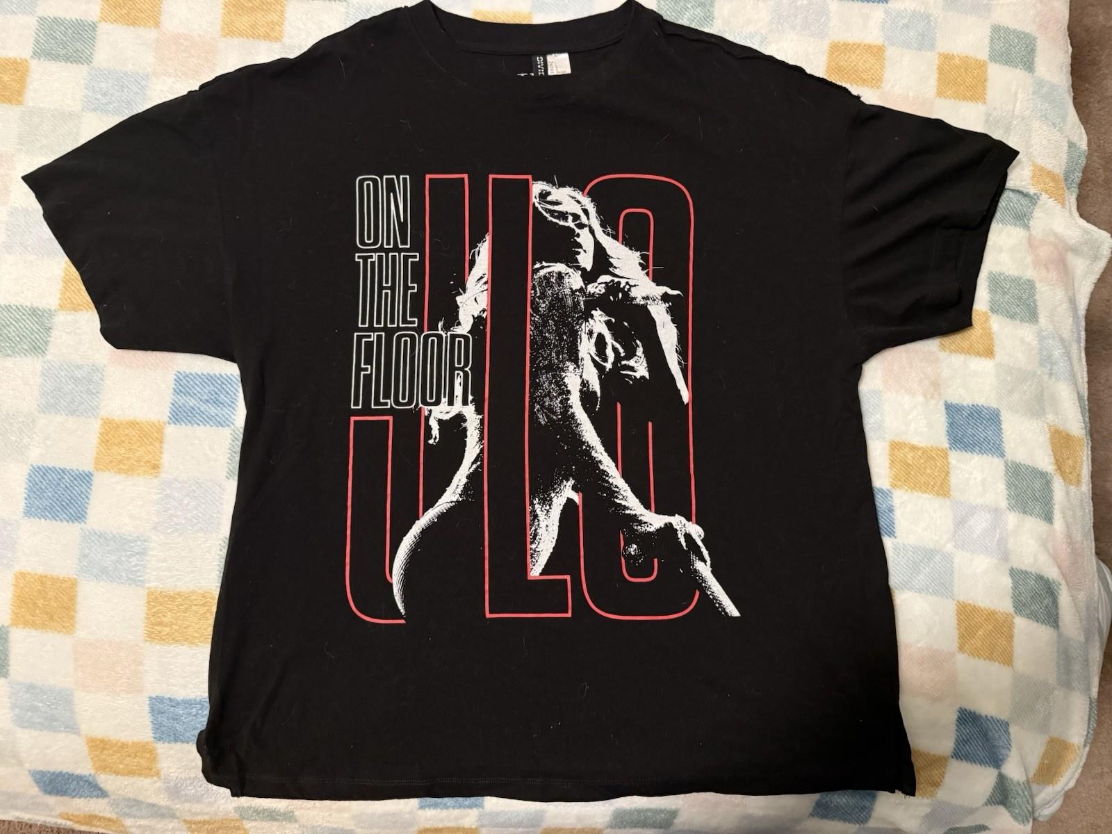 Jennifer Lopez On The Floor Tee T-Shirt Large JLo S