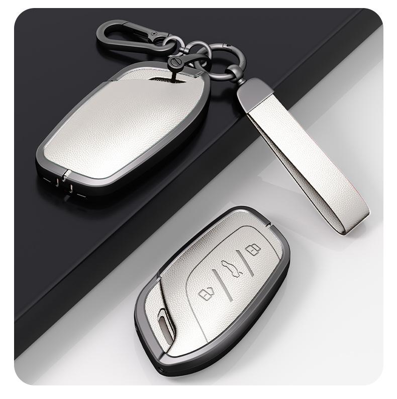 Compatible Metal Key Shell Cover for Roewe RX5 (2016-2020), I6, RX8, RX3, EI5 Models.
