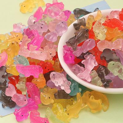 10Pcs Luminous Mini Resin Little Animals Microlandscape Diy Accessories Glow At Dark Miniature Figurines Fairy Garden Decoration