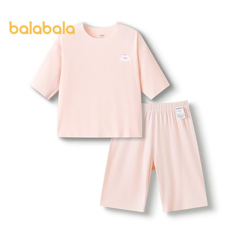 Balabala Unisex Kids' Summer Short-Sleeve Pajama Set
