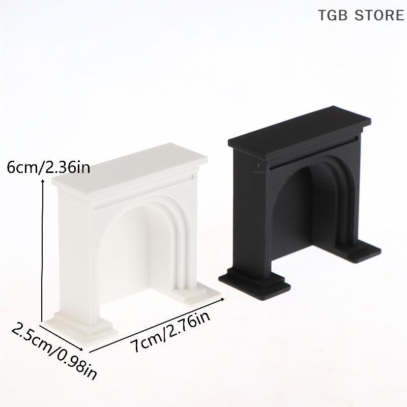 1/12 Mini Fireplace Furniture Model Dollhouse Christmas Scene Decoration Accessories Children Pretend Play Toys