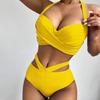 European & American Style Sexy Bandage Print Bikini Swimwear for Women