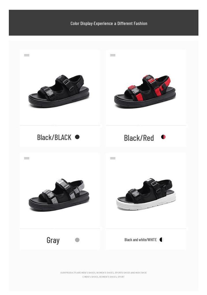 2026 Men's Korean Style Sports Sandals - Summer Outdoor Beach Flip-Flops