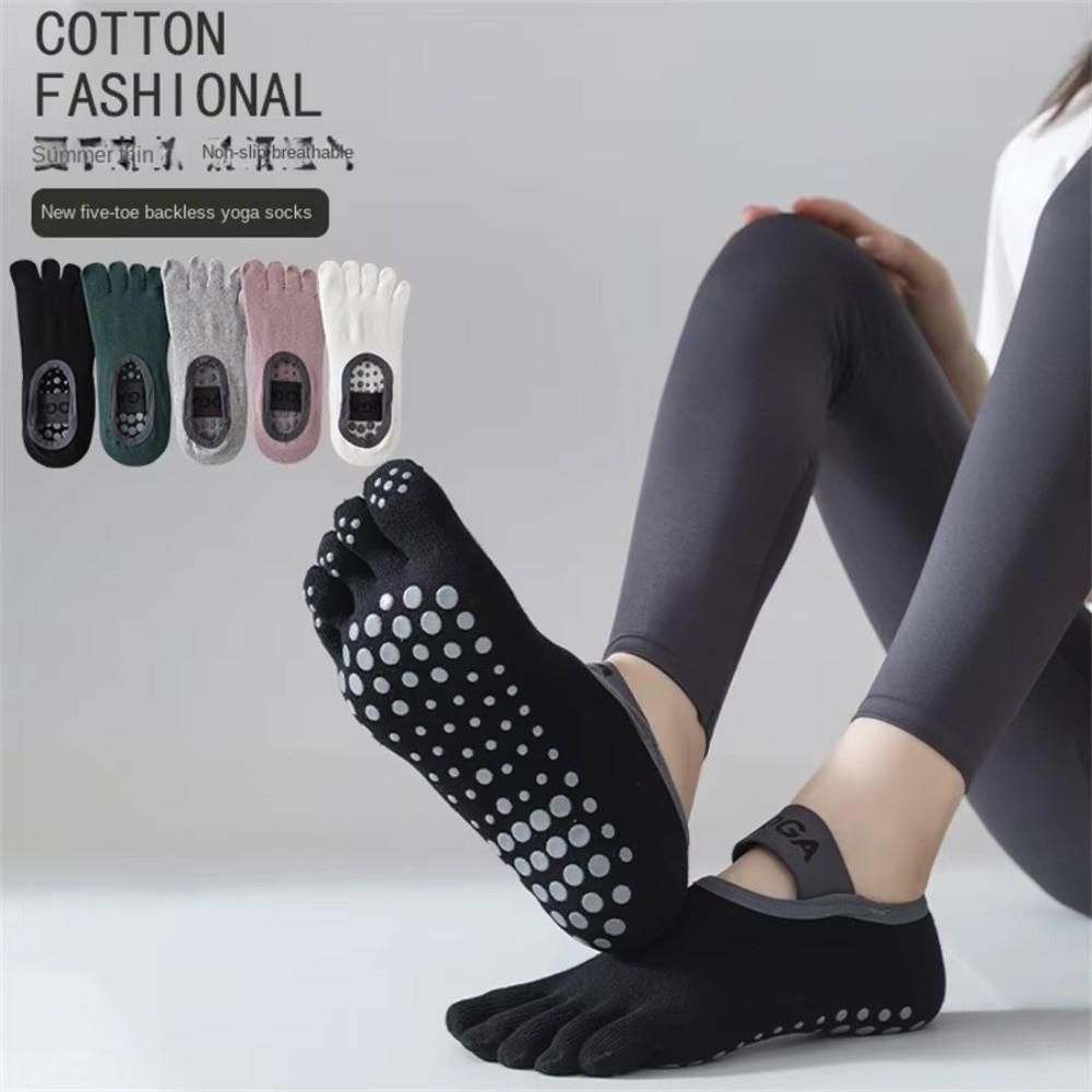 Breathable Yoga Socks Anti Slip Pilates Fitness Socks New Five Finger Socks