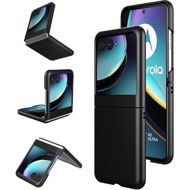 Foluu (Upgraded Slim Fit Case for Motorola Razr Plus 2023, Ultra Thin Matte PC with Non-Slip Grip Full Protection Protective Cover for Motorola Razr+