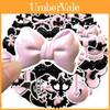 50 Beautiful And Cute 3d Pink Bow Stickers For Journals Skateboards Water Bottles And Luggage Wholesale