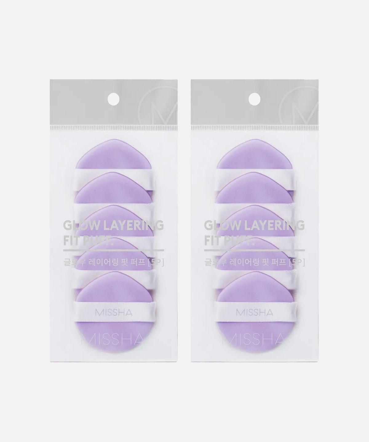 [2 Pieces] Glow Layering Fit Puff 5P + 5P