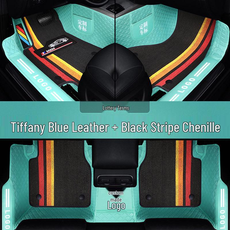 Full Surround Non-Slip Silk Ring Car Floor Mats - Wear-Resistant & Eco-Friendly Foot Pads