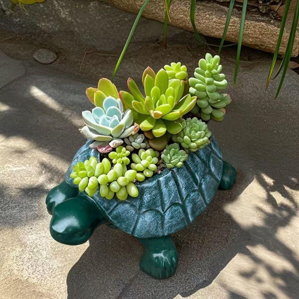 Cute Animal Ornament Vase Handicraft Hydroponic Flower Holder Turtle Flowerpot  Aromatherapy Bottle