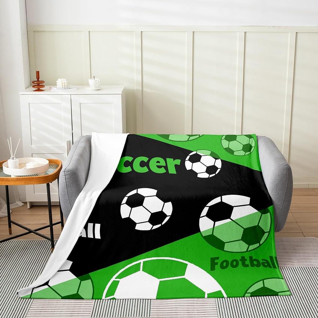 Manfei Sport-Themen-Kuscheldecke Perfekt für Bett, Couch oder Sofa Weiches, atmungsaktives Flanell mit Basketball-Design x Zoll Id