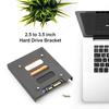 Montageadapter Halterung 2,5 Zoll SSD HDD zu 3,5 Zoll Festplattenhalter Dock für Haushaltscomputer Zubehör