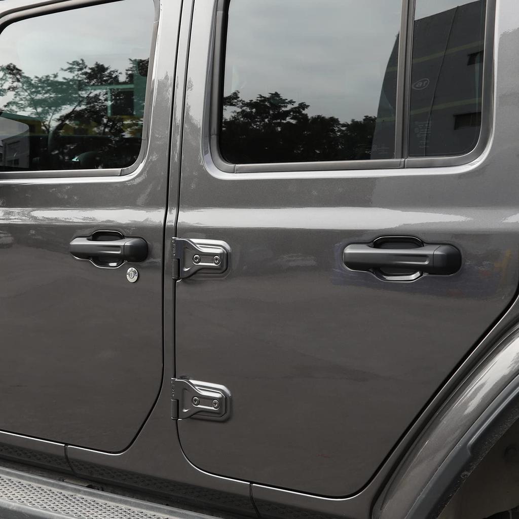 5PCS Door Handle Bowl Exterior Trim For  Jeep Wrangler JL 2018-2024+ Recess Guard Trim Cover Decor Kit