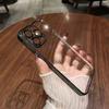 Luxury Plating Clear Silicone Phone Case For iPhone 15 14 13 12 11 Pro Max Lens Protection Case Back Cover