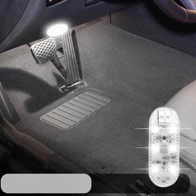 

Высокая яркость светодиодный сенсорный свет USB зарядка салона автомобиля волшебная наклейка окружающий свет лампа с режимом стробоскопа для многоцветного белый