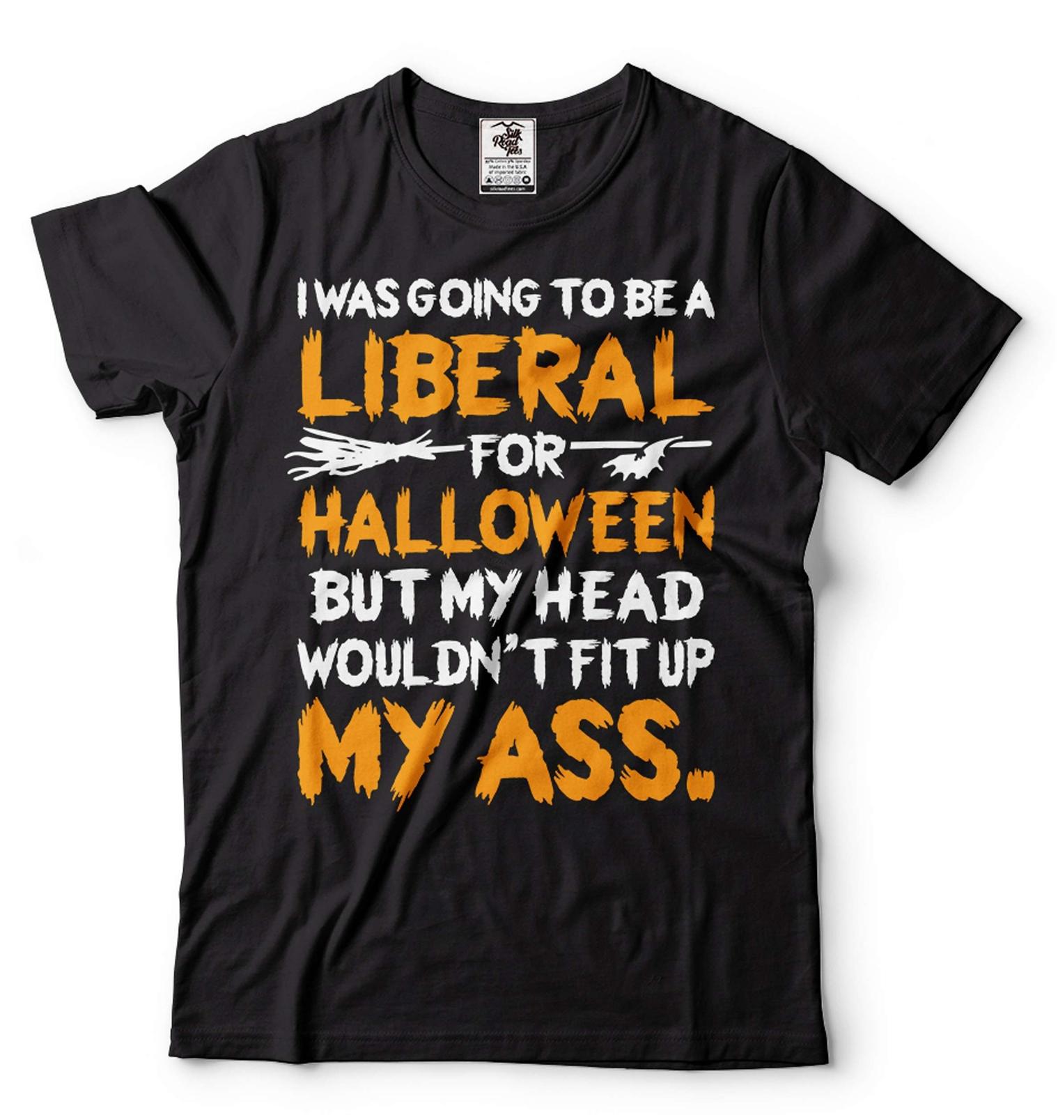Funny Halloween Political Shirt Anti Liberal T Shirts Conservative Gifts M