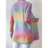 Women's Autumn and Winter Tie-dye Twist Long-sleeved Knit Casual Sweater