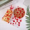 30/50/100Pcs Transparent Plastic OPP Bags Red Heart LOVE Printed Gift Bags With Golden Ties For Valentine'S Day And Couples