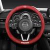 AAGC1 Pro 2 3 5 6 BL BM GJ Atenza Axela Demio CX-3 CX3 CX-5 CX5 CX7 CX-7 CX-9 CX8 MX-5 Auto 3D Logo Kožený Potah Volantu