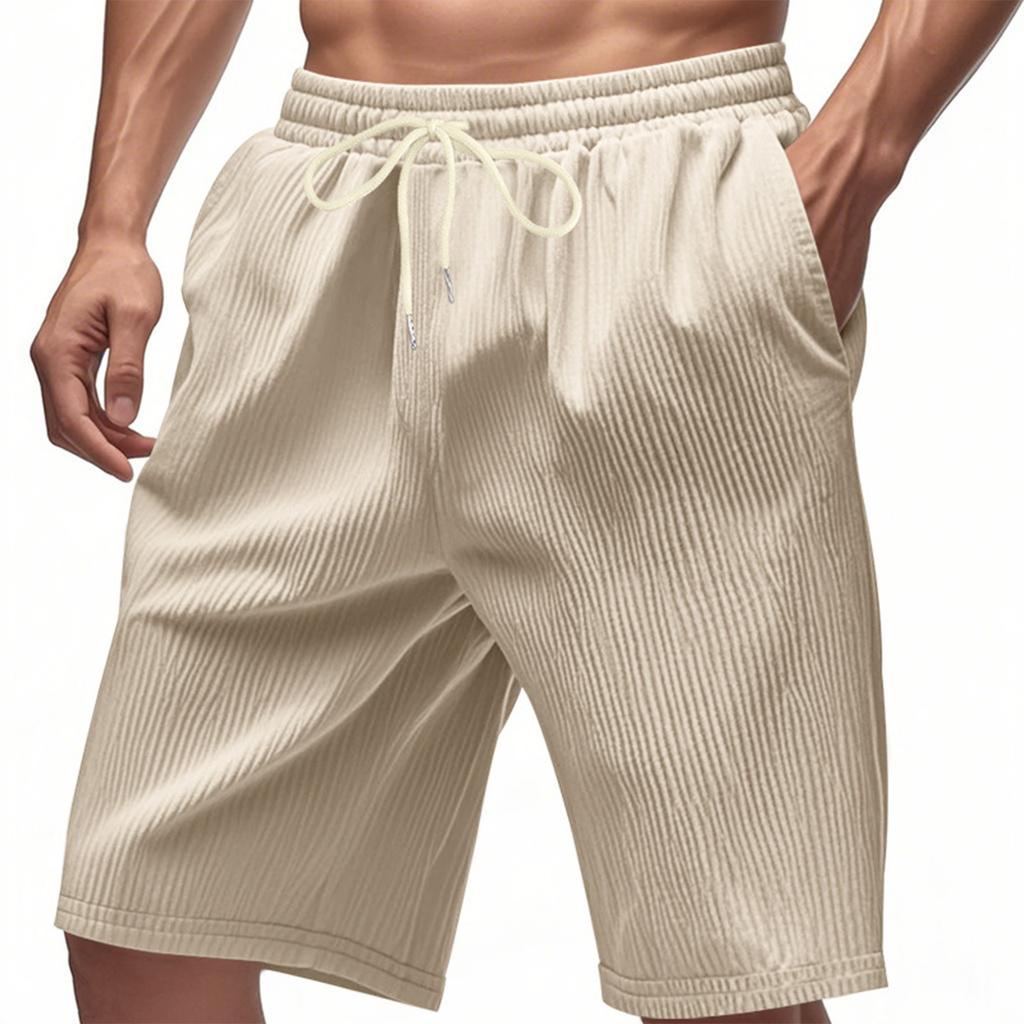 Men's Loose Corduroy Trendy Beach Sports Shorts