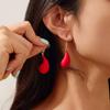 Trendy Water Drop Bean Earrings - Versatile European & American Style