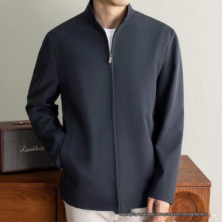 2026 Men's Business Casual Thin Baseball Collar Jacket