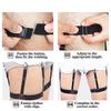 Men Shirt Stays Shirt Garters For Men Elastic Adjustable Shirt Holders Shirt Stays With Locking Non-slip Clips(1 Pair, Black)