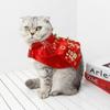 Tang Dynasty Dress Costume Pet Collar New Year Pet Dress Up Cat Vest Cat Cloak Pet Coat Cat Cape