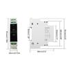Mini Modular-Voltmeter Gauge Three Phase Voltage Meter-Monitor 80V-500V Din Rail