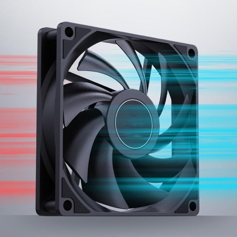 1200RPM Computer Case Quiet Fan 120mm Cooling Fan CPU Cooling Fan Light Quiet PC Fan Hydraulic Bearing Radiator