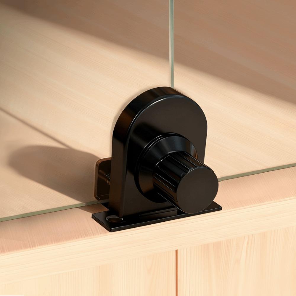 Zinklegierungen Glasvitrinenschloss Hohe Festigkeit Ohne Bohren Türschloss Einfach zu Installieren Korrosionsbeständig Einzelne Türfalle