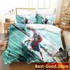 Kara No Kyoukai Bettwäsche-Set Cartoon Anime Dreiteiliges Set Erwachsene Kind Schlafzimmer Bettbezug-Sets 3D Kawaii Doppelbett
