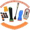 Car Paint Scraper with Plastic Replacement Blades Sticker Glue Removal Scraper Tool Set for for Removing Labels Stickers Decal