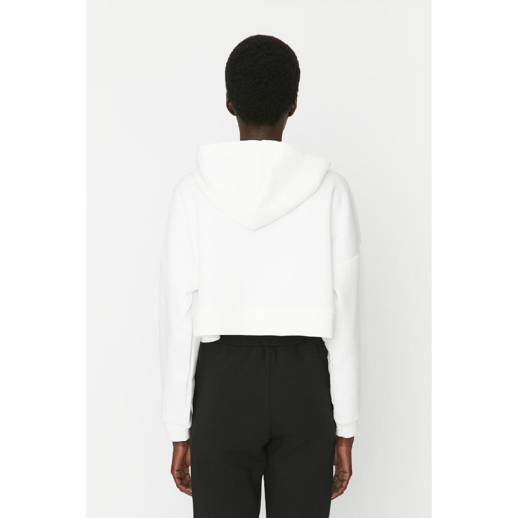 Beige gestricktes Sweatshirt