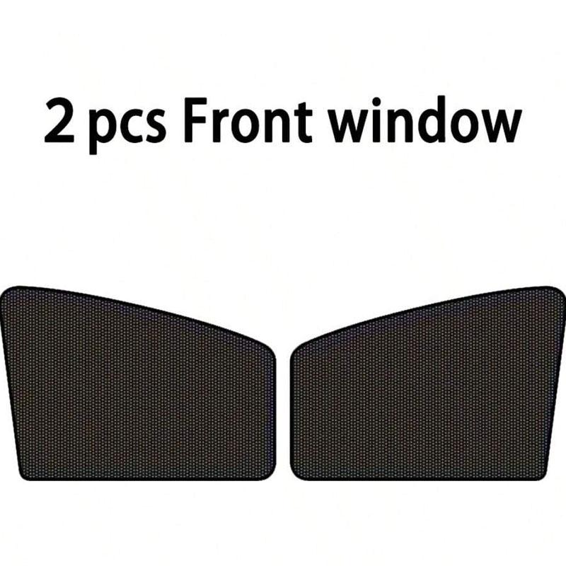 4 Pieces Magnetic Car Sun Blinds - Ultra Slim, UV & Thermal Insulation, Telescopic Side Window Sunshades, Mosquito Proof, Partia