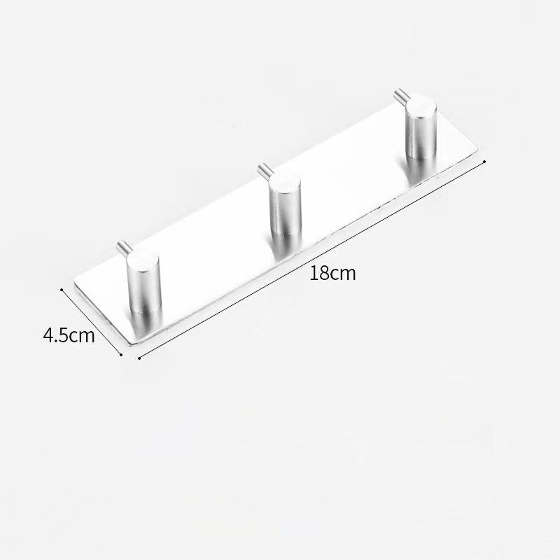Stainless Steel Wall Hook 3M Self Adhesive Wall Door Hook Towel Clothes Robe Rack Toilet Accessories Bathroom Shower Accessories
