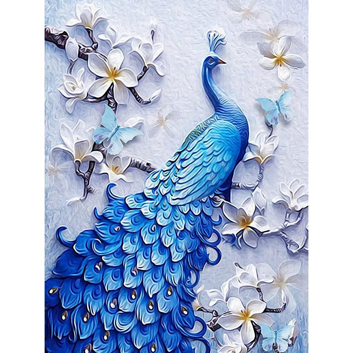 

Алмазная картина Павлин, полная квадратная дрель, 5D DIY, Алмазная вышивка, мозаика с изображением животных, вышивка крестиком, распродажа, подарок ручной работы Full Square 20X30CM