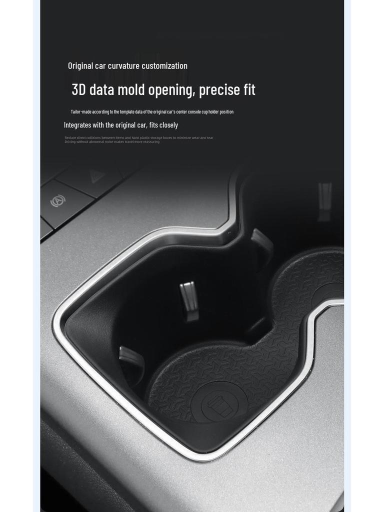 Compatible BYD Song Pro DMI Central Cup Holder Coaster Cover, Interior Accessory for 26 Models
