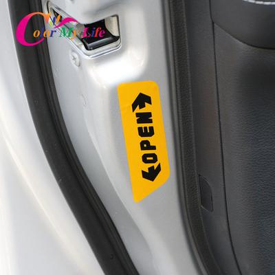 Auto-Offene Aufkleber, Klebeband, Warnmarkierung, Aufkleber für Renault Megane 2 3 Duster Logan Clio Laguna 2 Sandero Scenic 2