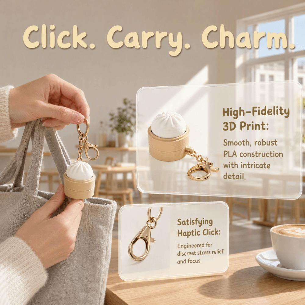 Simulation Finger Button Pendant Food Funny Calming Keychain  Children Adults