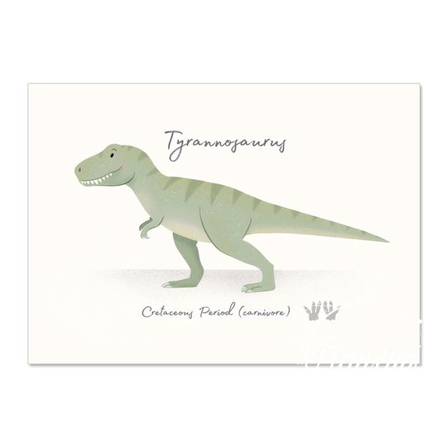 Triceratops Pterosaur Cartoon Dinosaur Wall Art Canvas Painting Nordic Posters And Prints Wall Pictures For Baby Kids Room Decor No Frame